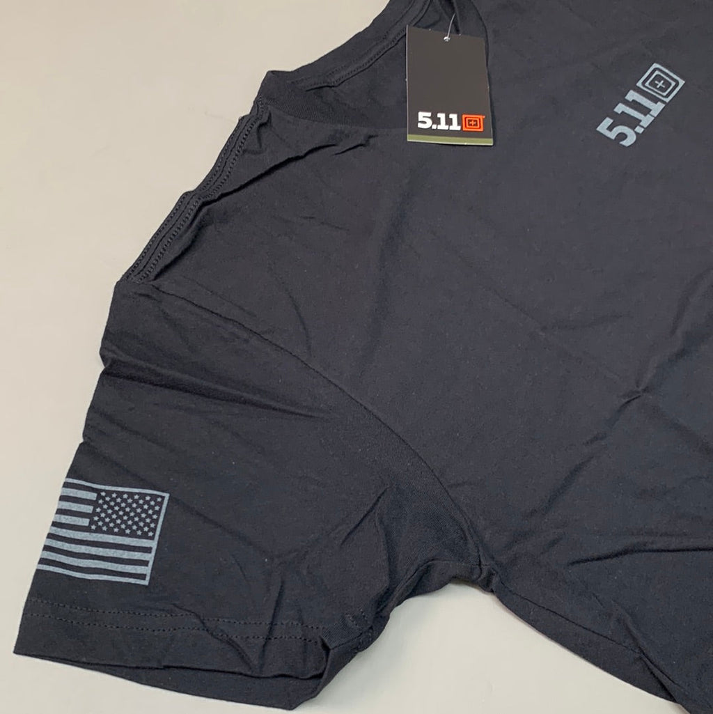 5.11 TACTICAL All Bark All Bite T-Shirt 100% Cotton 019 Black Sz M #76330