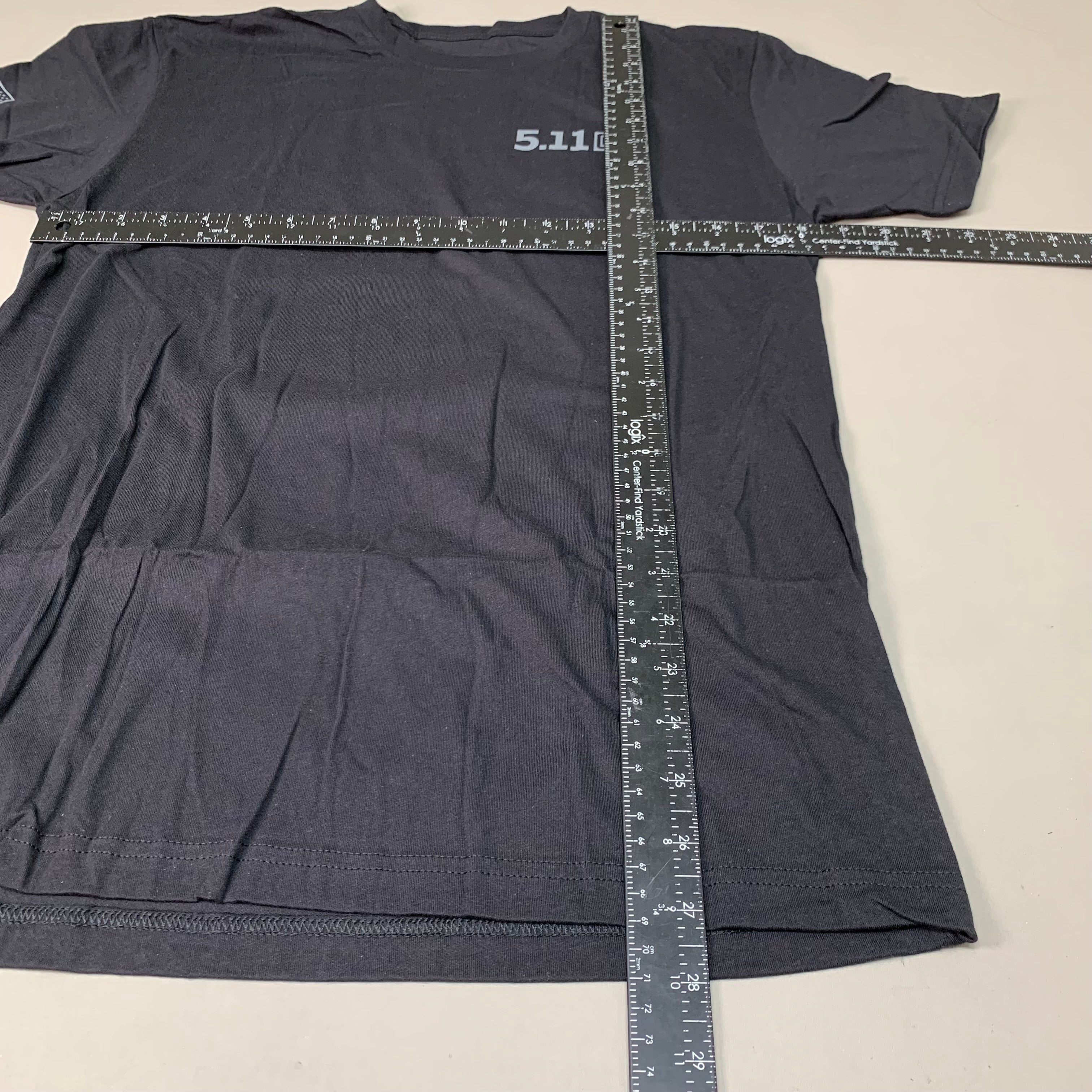 5.11 TACTICAL All Bark All Bite T-Shirt 100% Cotton 019 Black Sz M #76330
