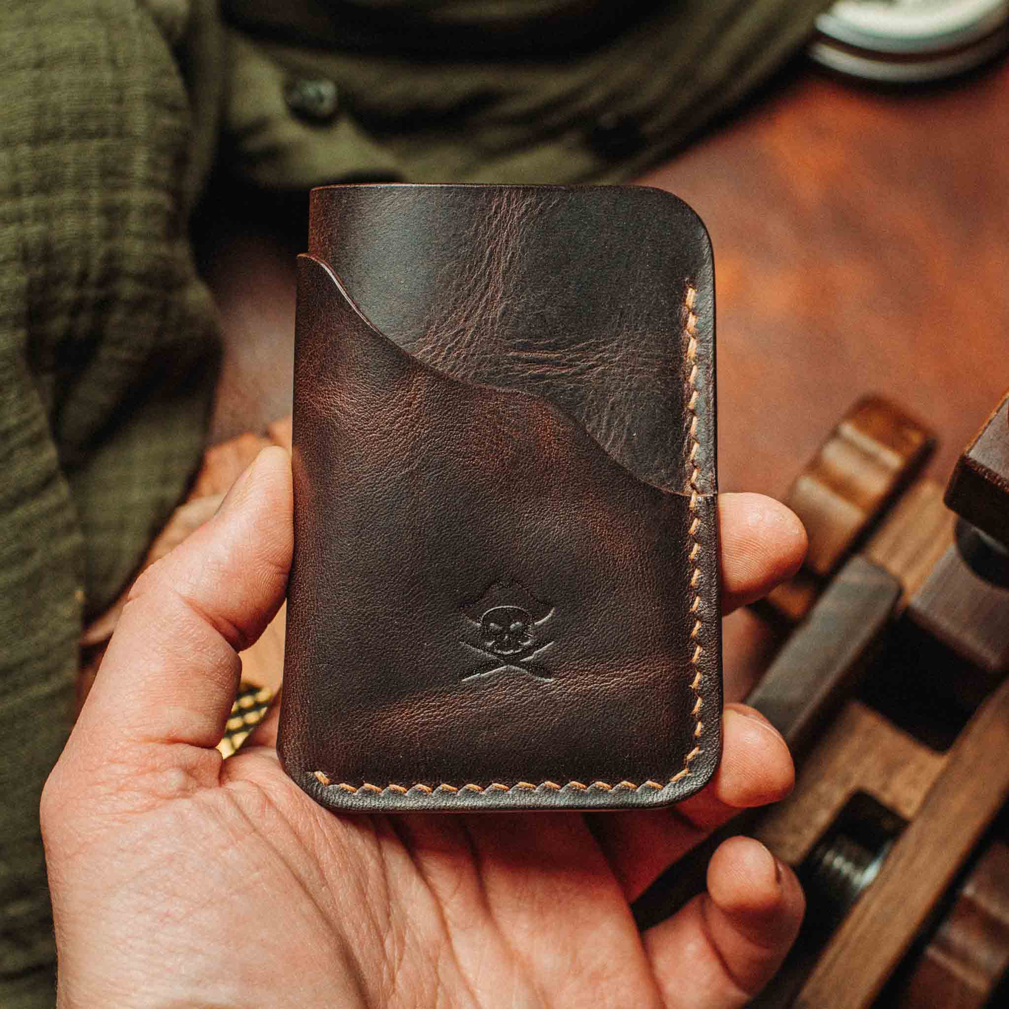 Slim Card Holder - Venturer v2 | Minimalist Leather Wallet | EDC